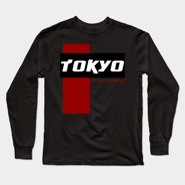 ueno park tokyo Long Sleeve T-Shirt by japan typo art